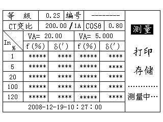 電流互感器現場校驗儀標準誤差測量中