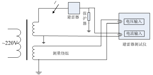 氧化鋅避雷器特性測試儀試驗室接線圖