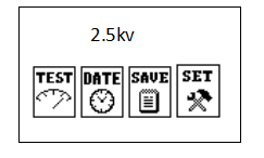 水內冷發電機絕緣測試儀初始設置畫面