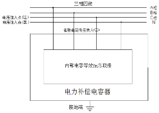 全自動電容電感測試儀Yn形聯接C相接線圖